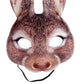 Himine Halloween Easter Carnival Party Masquerade Eva Half Face Bunny Mask (Brown)