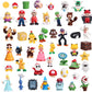 Roaqua 32 Packs Bulk Backpack Animal Fidget Keychain Decor Small Animal Mini Pop For Students Gifts And Animal Party Favors,Dog