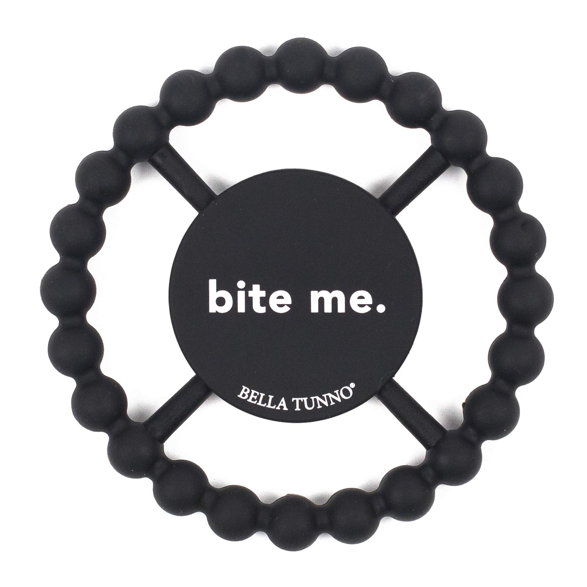Bella Tunno Happy Teether – Soft & Easy Grip Baby Teether Toy, Silicone Teether Ring To Help Soothe Gums, Non-Toxic And Bpa Free, Bite Me