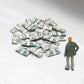 500PCS Miniature Scene Model 100 Dollar Bills for Dollhouse 1:12 Dollar Bills for Dollhouse Accessories