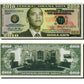 Barack Obama 2010 Federal Reserve Note - 10 Count with Bonus Clear Protector & Christopher Columbus Bill