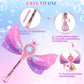 Britik Bubble Wands For Kids Girls - Led Light & Music Bubble Machine: 3 Aa Batteries & 2 Bubble Solutions, Outdoor Party Birthd