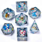Liquid Core Dice Set Dungeons and Dragons D&D, Polyhedron DND Resin dice Set, Used for Role-Playing dice Magic Pathfinder Game D