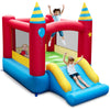 Honey Joy Inflatable Bounce House, Jumping Castle With Slide, Oxford Carrying Bag, Basketball Rim, Air Bouncer For Kids Indoor O