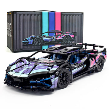 Mocbropcs Stem Building Car, 1:14 Building Blocks And Construction Toy, Collectible Super Technical Lambo Cars, Gifts For 8-16 Y