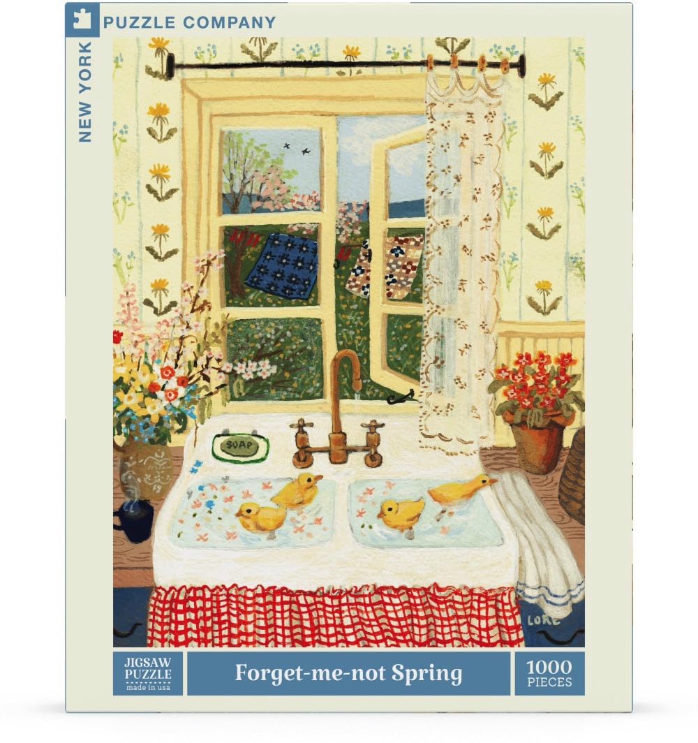 New York Puzzle Company - Lor   Pemberton Forget-Me-Not Spring - 1000 Piece Jigsaw Puzzle For Adults By Lor   Pemberton
