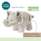Mary Meyer Afrique Musical Soft Toy Elephant - Fabric, 1 Count, Wind-Up Music
