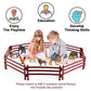 Rcomg 40Pcs Plastic Fence Toys Farm Corral Fencing Accessories Playset For Barn Paddock Horse Stable Figures, Toys Panel Accesso