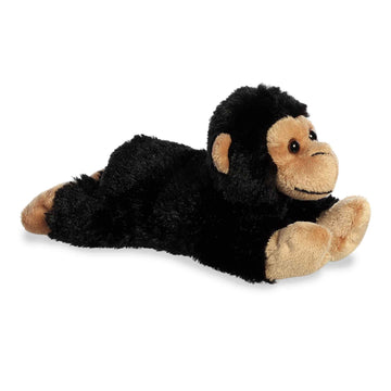Aurora Adorable Mini Flopsie Cory Chimp Stuffed Animal - Playful Ease - Timeless Companions - Black 8 Inches