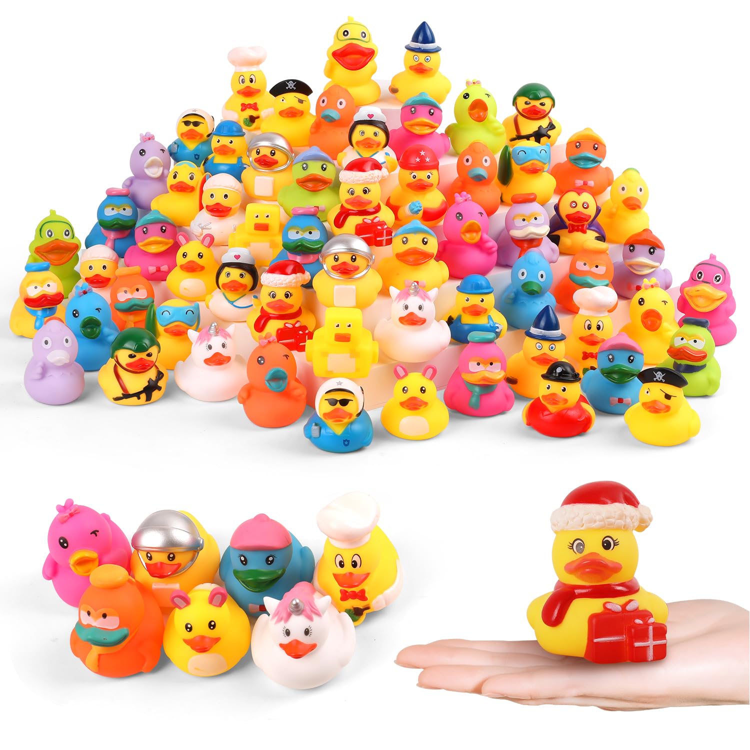 Umbresen Rubber Ducks Bath Toy In Bulk, Assortment Jeep Ducks For Jeep Ducking, Pool Rubber Ducky Floater Bathtub Toys Party Favors Birthday Gifts (25)