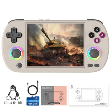 Rg40Xx H Retro Handheld Game Consoles Rg40Xxh Retro Gaming Console With 64 Tf Card Portable Gaming Console Linux 64-Bit System 4