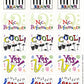 Eureka Music Themed Student Reward Stickers, 1.4 W x 1 H, 120pcs