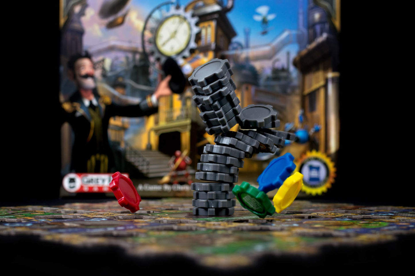 Grey Fox Games: City Of Gears, Strategy Board Game, Over 20 Plus Tiles To Build Your City, 45 To 60 Minute Play Time, 2 To 6 Players, For Ages 10 And Up