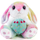 Nleio Easter Stuffed Bunny With Egg(Reversible), 8.5'' Plush Rabbit With Floppy Ears, Huggable & Washable Easter Stuffed Animals