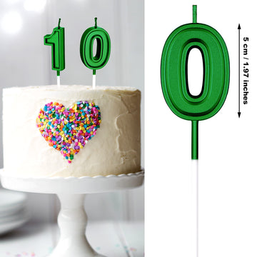 10th Birthday Candles Cake Numeral Candles Happy Birthday Cake Candles Topper Decoration for Birthday Wedding Anniversary Celebr