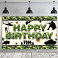 6 X 3.6Ft Camouflage Happy Birthday Banner Camouflage Birthday Party Backdrop Army Solider Military Camo Birthday Party Decorati