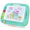 Sgile Large Magnetic Drawing Board - 4 Colors 16×13In Doodle Pad With 4 Stamps For Toddlers, Learning Toy Board Etch Sketch Gift For 36+ Month Kids Girls Boys, Green
