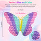 Jumbo Butterfly Pop For Teens Kids Girls, It Is 15.75 Inch 162 Bubbles Extra Large Pop Fidget Toys, Giant Butterfly Toy, Huge Big Jumbo Pop Fidget Toy Stress Reliever, Women Girl Gift Christmas