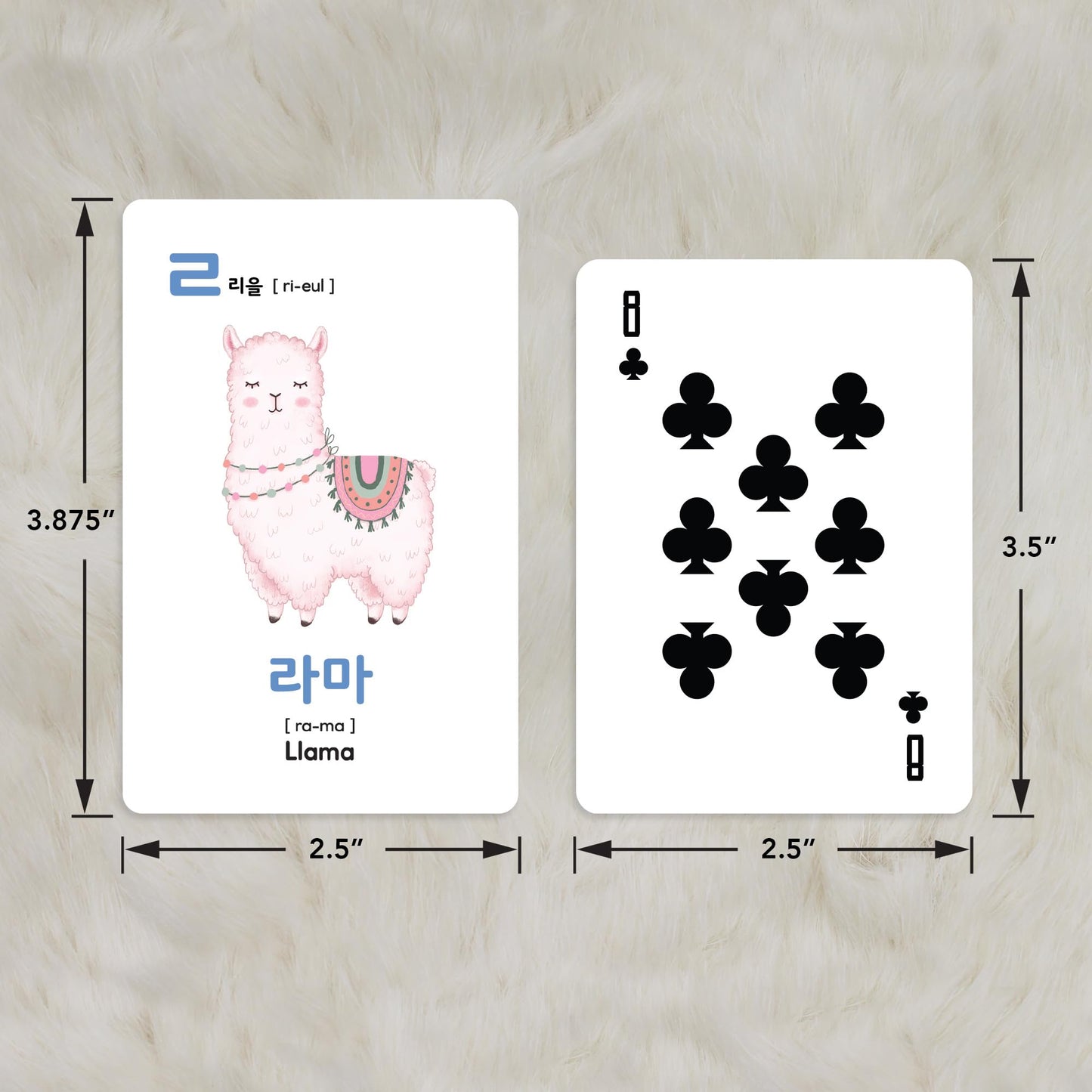 Stellarsol Toddler Korean Flashcards - Hangul, Colors, Numbers, Shapes - 2.5x4.1" for Preschoolers & Bilingual Beginners