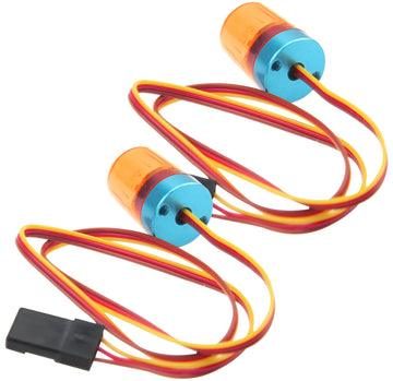2Pcs Vgoohobby Multi-Function RC LED Flash Lights Alarm Lamp Flashing Rotating Beacon Light Compatible with 1/10 TRX4 SCX10 RC C