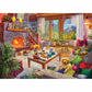 Ravensburger 1000 Piece Cozy Cabin Jigsaw Puzzle - Handcrafted Cardboard, Multi Color, Model 12000293, Made in Germany