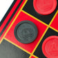 Cannon Sports Checkers Replacement Pieces - 24 Pack Stackable Plastic Checkers (12 Black, 12 Red) - Medium Size for Board Games