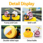 Wonuu Rubber Duck Car Decorations Cute Yellow Duck Car Dashboard Ornaments With Propeller (Snail-Y)