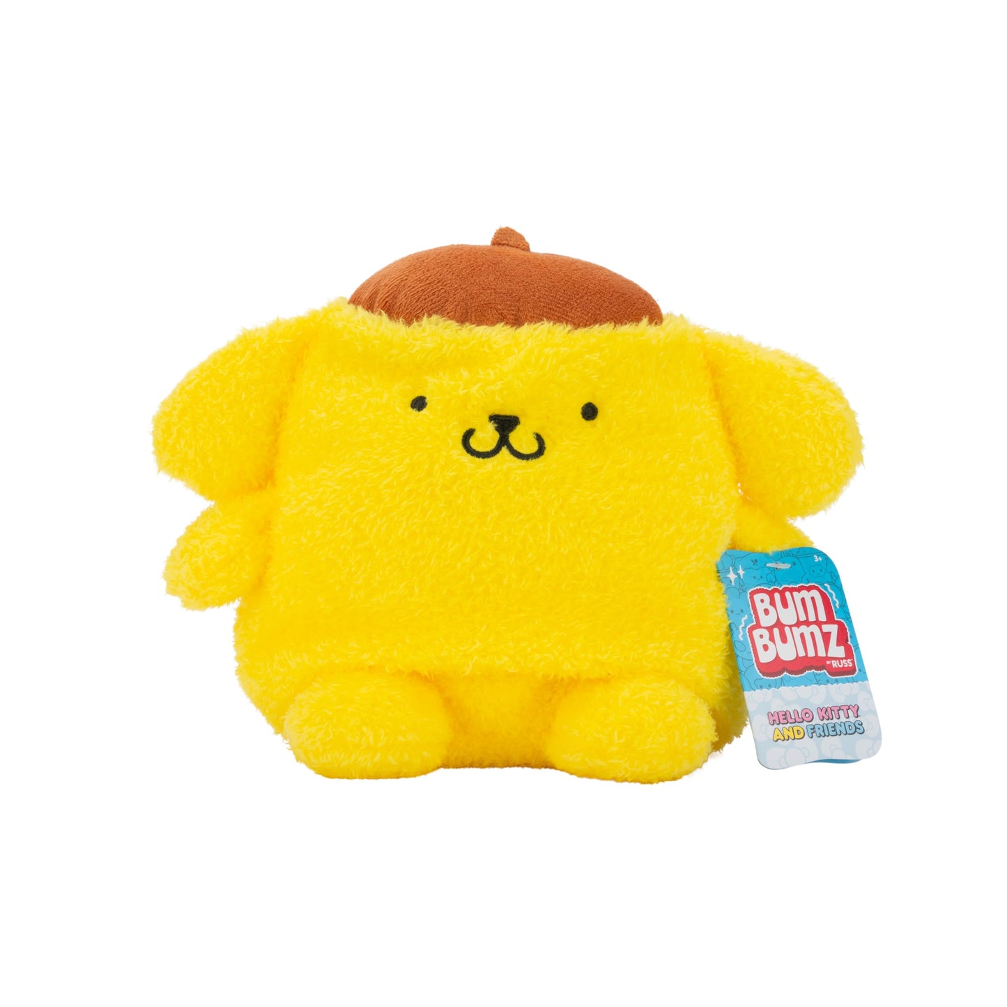 BumBumz 7.5-inch Hello Kitty and Friends Bumz - Classic Pompompurin Plush - Collectible Sanrio Toy - from The Makers of Original