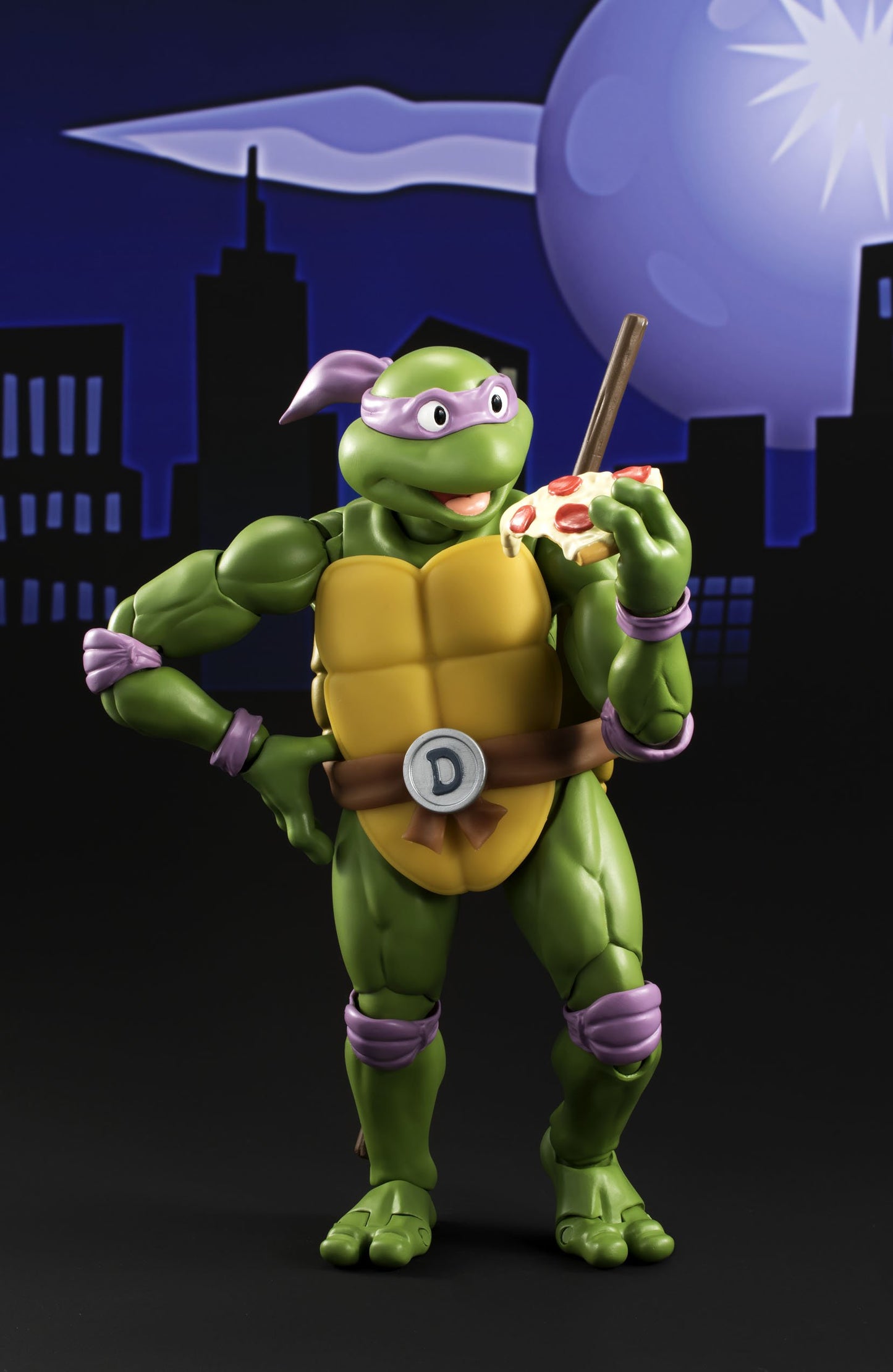 Bandai TAMASHII NATIONS S.H. Figuarts Donatello Action Figure, 6" Green, Plastic, Model BAN06451, Teenage Mutant Ninja Turtles