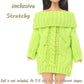 Bjdbus Winter Turtleneck Sweater Clothes For 11.5 Inch Girl Doll Accessories (Fluorescent Green)