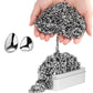 Dyrdm Fidget Ferrite Putty,Silver Over 1000 Smooth Ferrite Stones,Satisfying Irregular Ferrite Rocks, Fidget Gift Desk Toys For 
