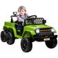 Qaba 12V 4x4 Kids Ride on Truck with Back Trailer, 2WD/4WD Switchable Kids Electric Car with Parent Remote Control, Spring Suspe