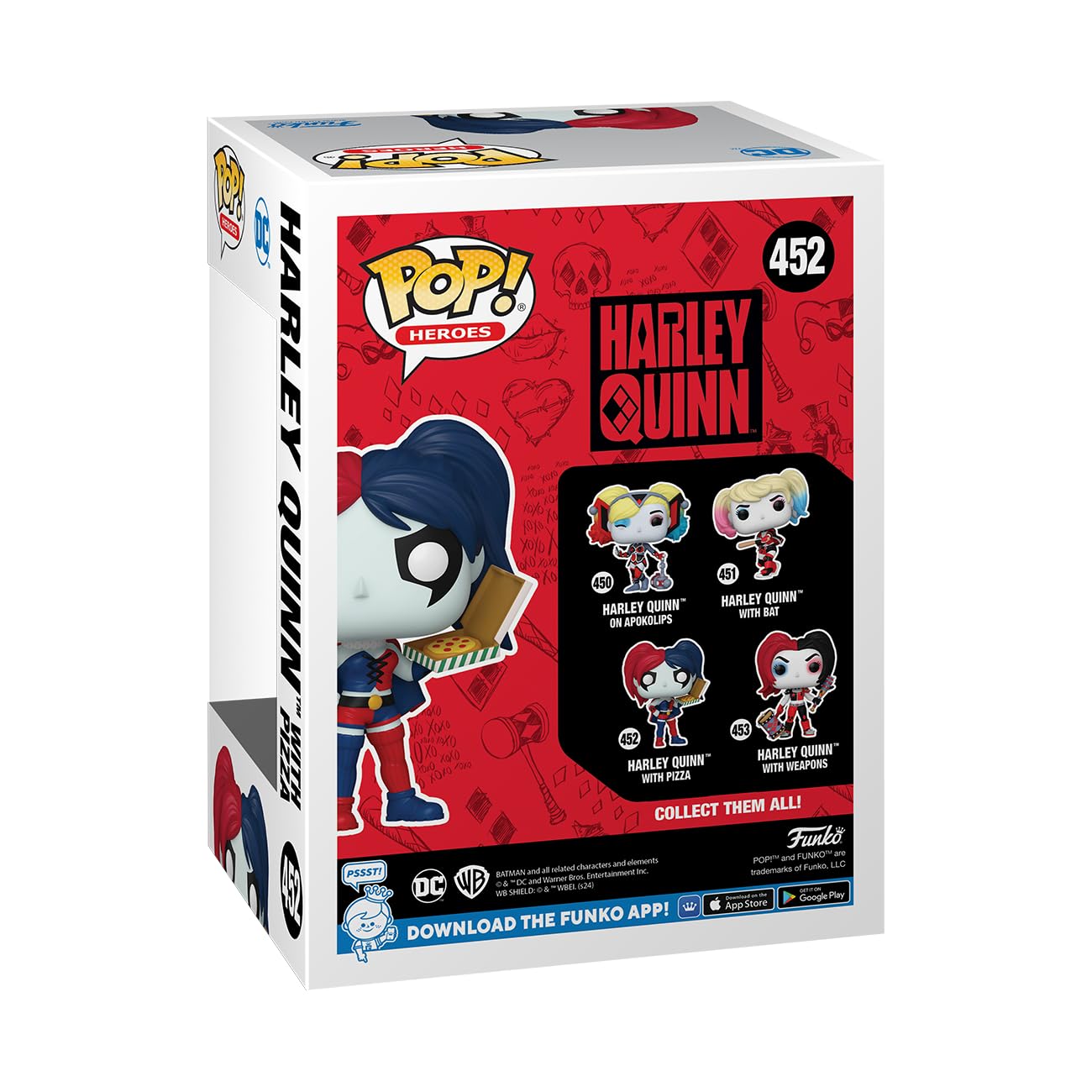 Funko Pop! Heroes: Dc - Harley Quinn With Pizza - Dc Comics - Collectable Vinyl Figure - Gift Idea - Official Merchandise - For Kids & Adults - Comic Books Fans
