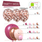 PartyWoo Balloon Arch Kit - 140 pcs Pink Garland, 18" Rubber Balloons, Dusty Rose, Rose Gold, Ideal for Birthday, Bridal Shower, Wedding