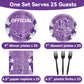 Qyeahkj 100 Pcs Purple Official Teen Birthday Decor 13Th Birthday Plates Napkins Forks Set Disposable Official 13Th Tableware Te
