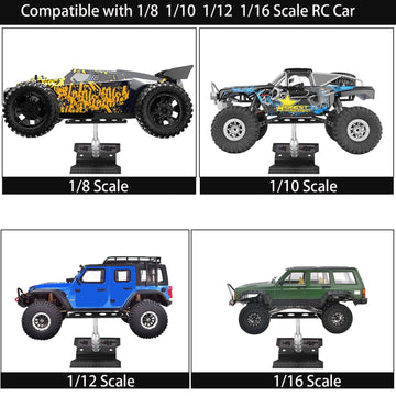 Kimapeso RC Car Stand Repair Workstation Portable RC Work Stand RC Repair Stand for 1/8 1/10 1/12 and 1/16 Scale RC Cars Trucks