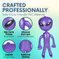 Vlish 3 Inflatable Alien - Pack of 3 Jumbo - Green, Purple and Blue Inflate Martian Aliens Toy for All Ages, Great for Halloween