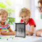 Hsxfl Classic 3D Metal Pin Art Toy - 8In X 6In 3D Large Size Pin Art Board For Kids Or Adults (Silver)