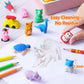 100 Pack Animal Erasers Desk Pet For Kids 3D Puzzle Pencil Eraser Take Apart Bulk Treasure Box Toy For Classroom School Prize Kids Party Favors Back To School Supplies Goodie Bag Stuffers Gift(Random)