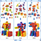 Kannove Alphabet Robots Learning Blocks - 26 Multicolored STEM Toys for Kids, 2 inches, Model KNND501, Ages 3+