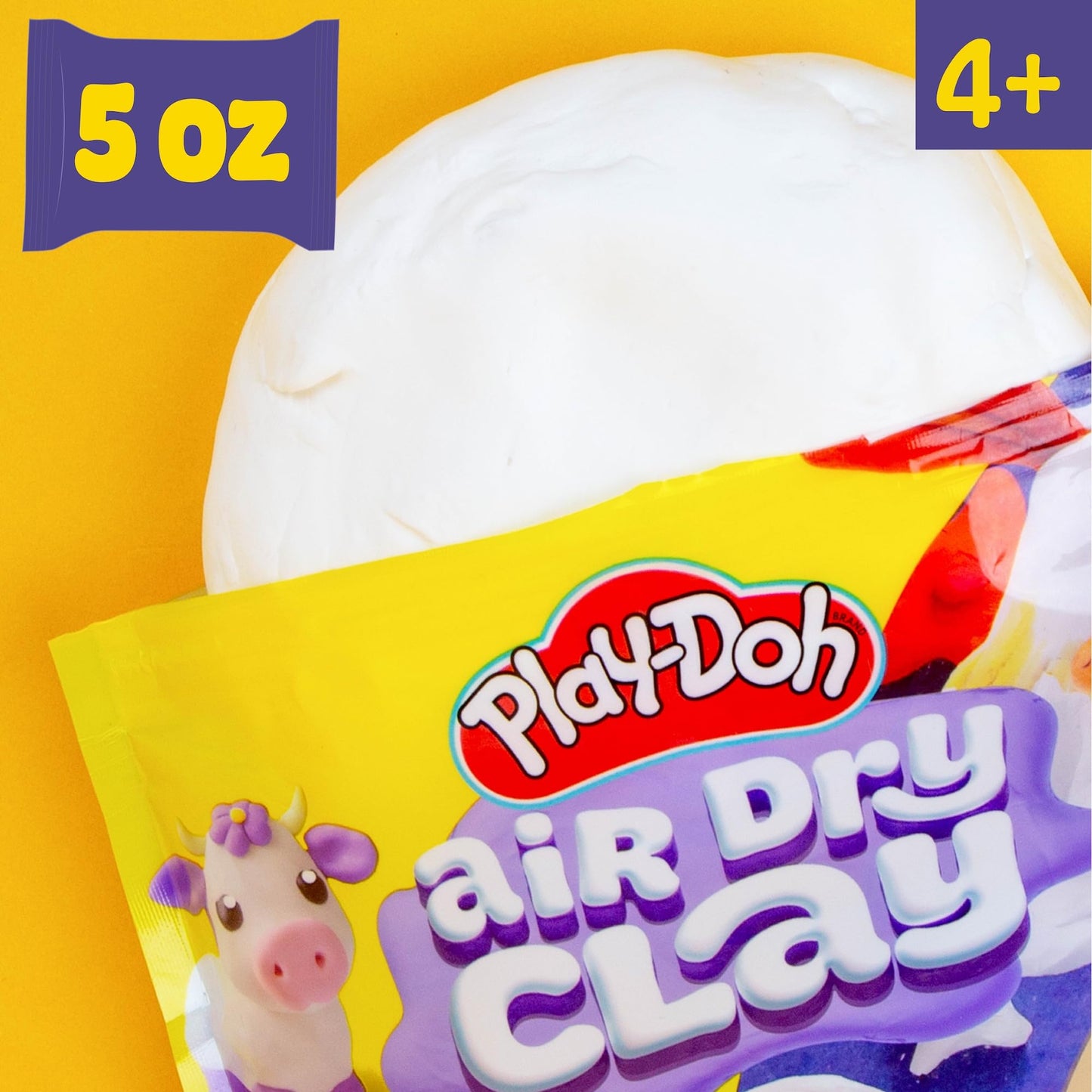 Play-Doh Brand Air-Dry Clay, 5 oz. Air and Modeling Clay Bag, Arts and Crafts Supplies for Adults and Kids, Tools & Kit