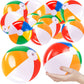 Chochkees 24 Pack 16 Inch Beach Balls - Large Inflatable Rainbow Beach Balls Perfect for Swimming Pool Party and Summer Fun Toy