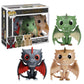 Game Of Thrones 10Cm Pop! Vinyl - Drogon, Rhaegal & Viserion 3-Pack