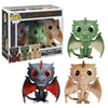 Game Of Thrones 10Cm Pop! Vinyl - Drogon, Rhaegal & Viserion 3-Pack