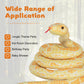 BRINJOY Giant Snake Plush Toy, 149" Lifelike Stuffed Animal, Yellow, Model BJ-T0017-Y, Ideal Gift for Kids Birthday & Baby Shower