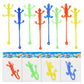 Yeetec 12 Pack Sticky Gecko Stretchy Sticky Lizards Sensory Toys for Kids Birthday Party Favors, Reptile Themed Party Supplies B