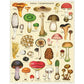 Cavallini 1000 Piece Vintage Puzzle - Mushrooms - Multi Color - Paper Material