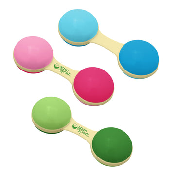 Green Sprouts Sprout Ware Plant Plastic Dumbbell Rattle Made From Plants, Encourages Whole Learning The Healthy & Natural Way, A