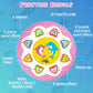 Baby Girl Toys For 6-12 Months Ocean Rotating Light Up Musical 6 7 8 9 Month Old Baby Toys Tummy Time Infant Toys 3-6 12-18 Months Crawling Baby Girl Toys 1 2 3 Year Old Baby Gifts For Girls (Pink)