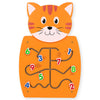 Learning Advantage Cat Activity Wall Panel - 18M+ - Toddler Activity Center - Wall-Mounted Toy - Busy Board Decor For Bedrooms, 